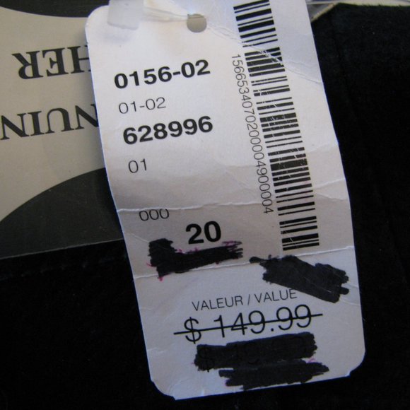 Hypo Active 100% Leather Suede Women's Black Pants Size 20 New with Tags - Picture 10 of 16